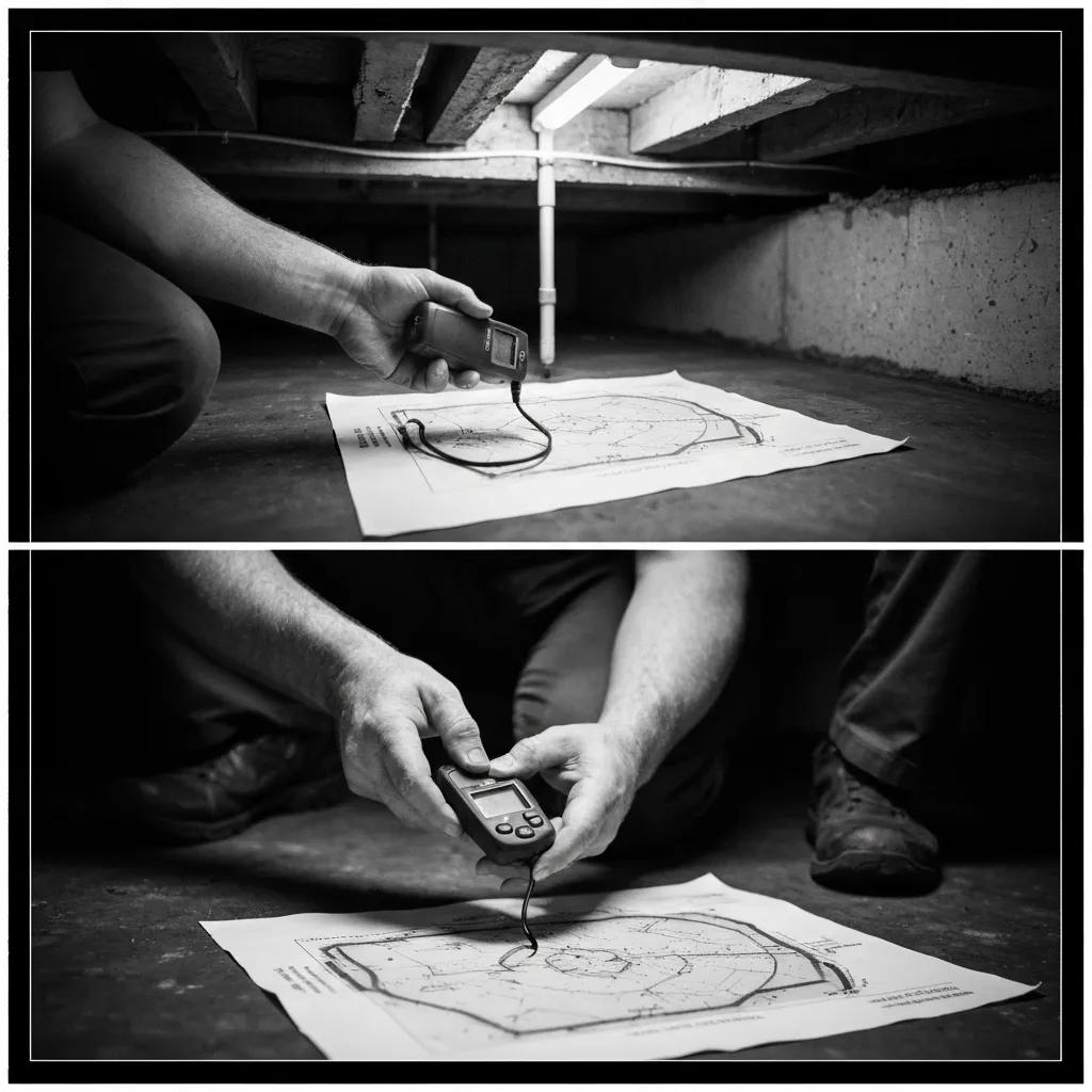 Stages of a professional mold inspection process